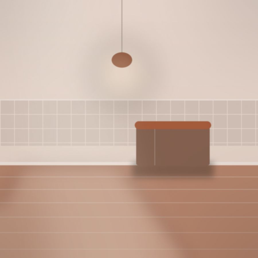 Herstelde sierlijst, herbepleisterd plafond