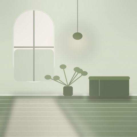 Detail van een herbepleisterde muur met nieuwe sierlijst
